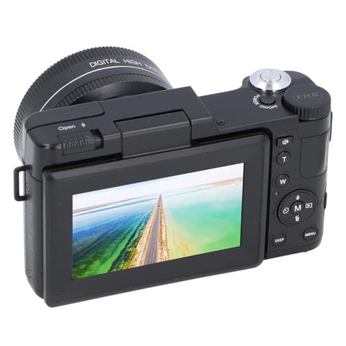 Cámara digital 4K HD 48MP con pantalla 180° y batería 800mAh miniatura 6