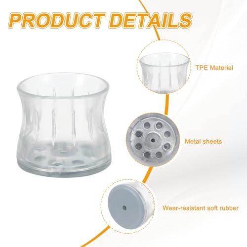 Protectores de patas de silla y muebles transparentes para suelos 5