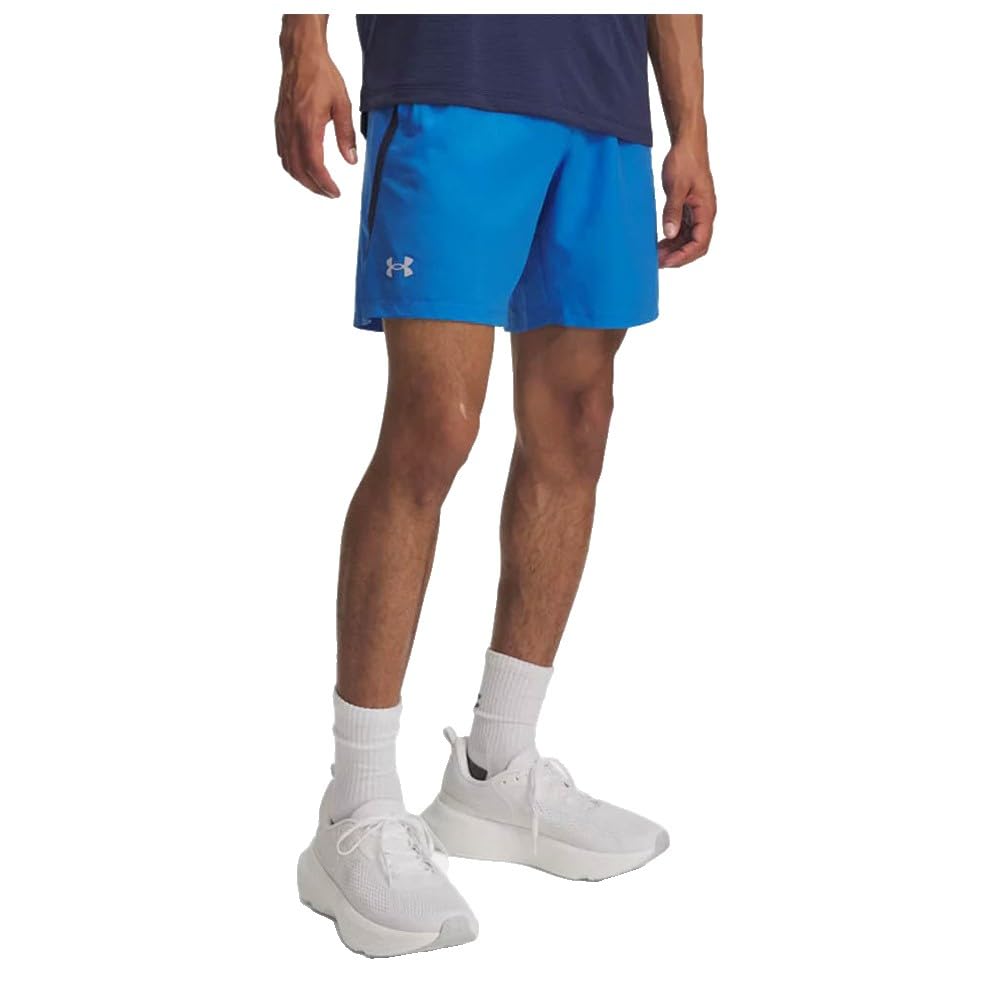 Under Armour Ua Mens Ua Launch 7'' Shorts Blue Atlantis/Washed Navy/Reflective Xs