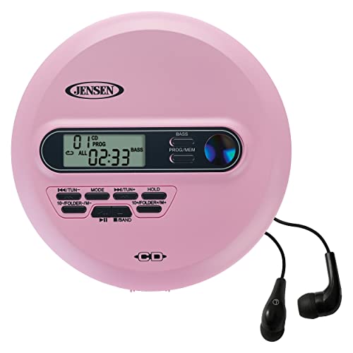 Jensen CD65 Teal Portable Personal CD Player CD/MP3 Player, 51 OFF
