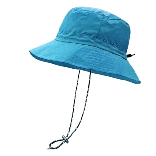 Image of woogwin Waterproof Bucket Rain Hat with Chin Strap Quick Dry Packable Boonie Sun Hat Safari Hat UV Protection