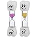 Smile Tooth 2 Minute Sand Timer Assorted Colors (2 Pack)