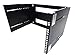 CNAweb 6U 19-Inch Hinged Extendable Wall Mount Bracket Network Equipment Rack - Black