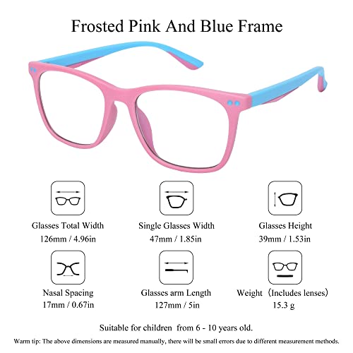 Image of SooGree Blue Light Glasses for Kids Blue Light Blocking Glasses for Teen Boys Girls,Computer Screen Gaming TV Phone