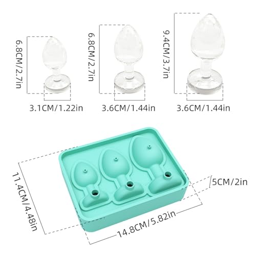 Molde de hielo divertido de silicona para cócteles miniatura 5
