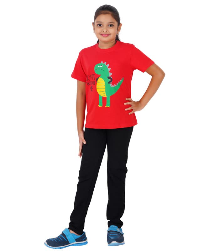 Image of Pride Apparel Cotton Girl's Printed Short Sleeve Casual T-Shirts Pack of 3
