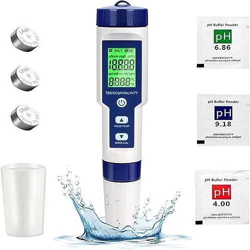 Digital pH/TDS Meter for Pool Water Quality Tester Pen pH Tester for