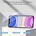 Qularlans 3 Pack Tempered Glass Screen Protector Compatible with iPhone 11/XR, 9H Hardness Shock Resistant Tempered Glass HD Ultra Clear