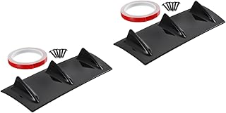 ibasenice 2 Peças Defletor Carro Difusor Universal Acessórios Para Automóveis Spoiler Traseiro Do Carro Spoiler Traseiro Do Carro Spoilers Universais Para Carros Spoiler Do Carro Spoiler