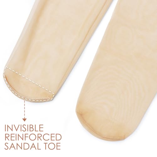 Women's Nylon Tights (2-Pair Pack) - Comfortable Everyday Wear, Versatile Sheer Style4