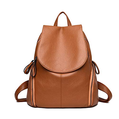 SDINAZ Bolsos Mochila Mujer Moda Casual Piel autentica Viaje Escolares