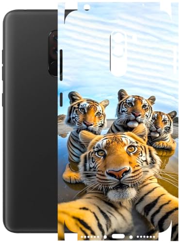 Image of AtOdds - Full Body Back Screen Guard Protector Film - Lamination Wrap Skin Sticker Compatible with Poco F1 | Scratchproof Matte Finish (Selfie)