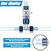 MiOYOOW Aquarium Hose Valve, 3-Way Aquarium Filter Connector Fish Tank Hose Adapter with Quick Release for 12MM/16MM/20MM Water Pipe