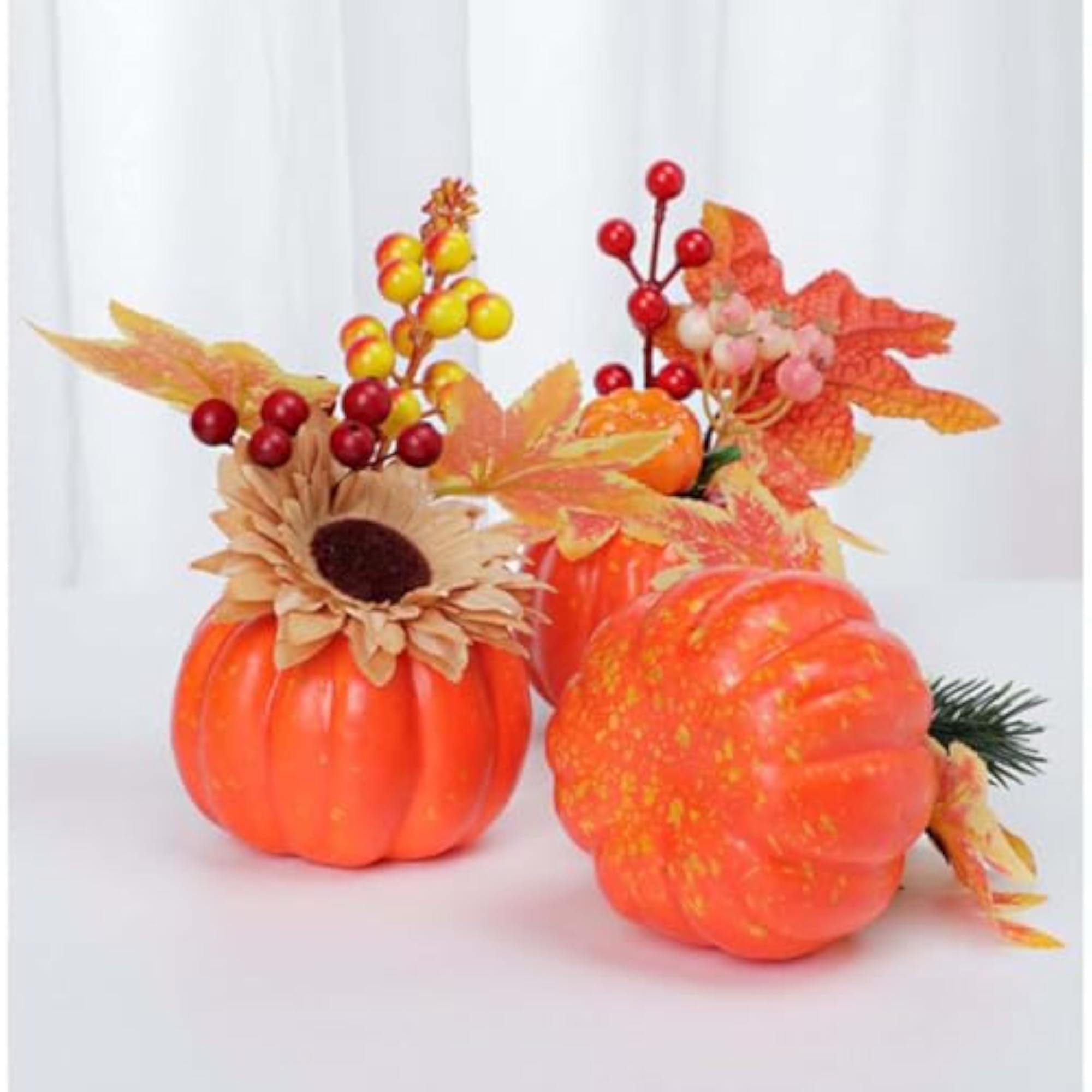 Artificial Pumpkins Ornament Photography Prop for Thanksgiving