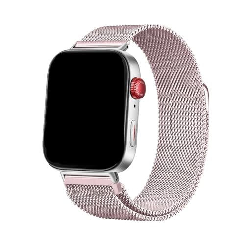 [PLYYQZM] Hua wei �ɍ��� Watch Fit 3�p�X�e�����X�X�`�[���X�g���b�v,HUA WEI �ɍ��� WATCH FIT4/Fit 4pro�p�~���l�[�[���^���u���X���b�g�A�o���h���X�g�X�g���b�v�ɓK�p(Pink,For Fit 4)