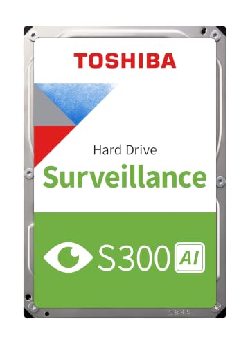 Toshiba S300 Surveillance AI 20TB 3.5" SATA HDD 7200 RPM 512MB Cache CMR