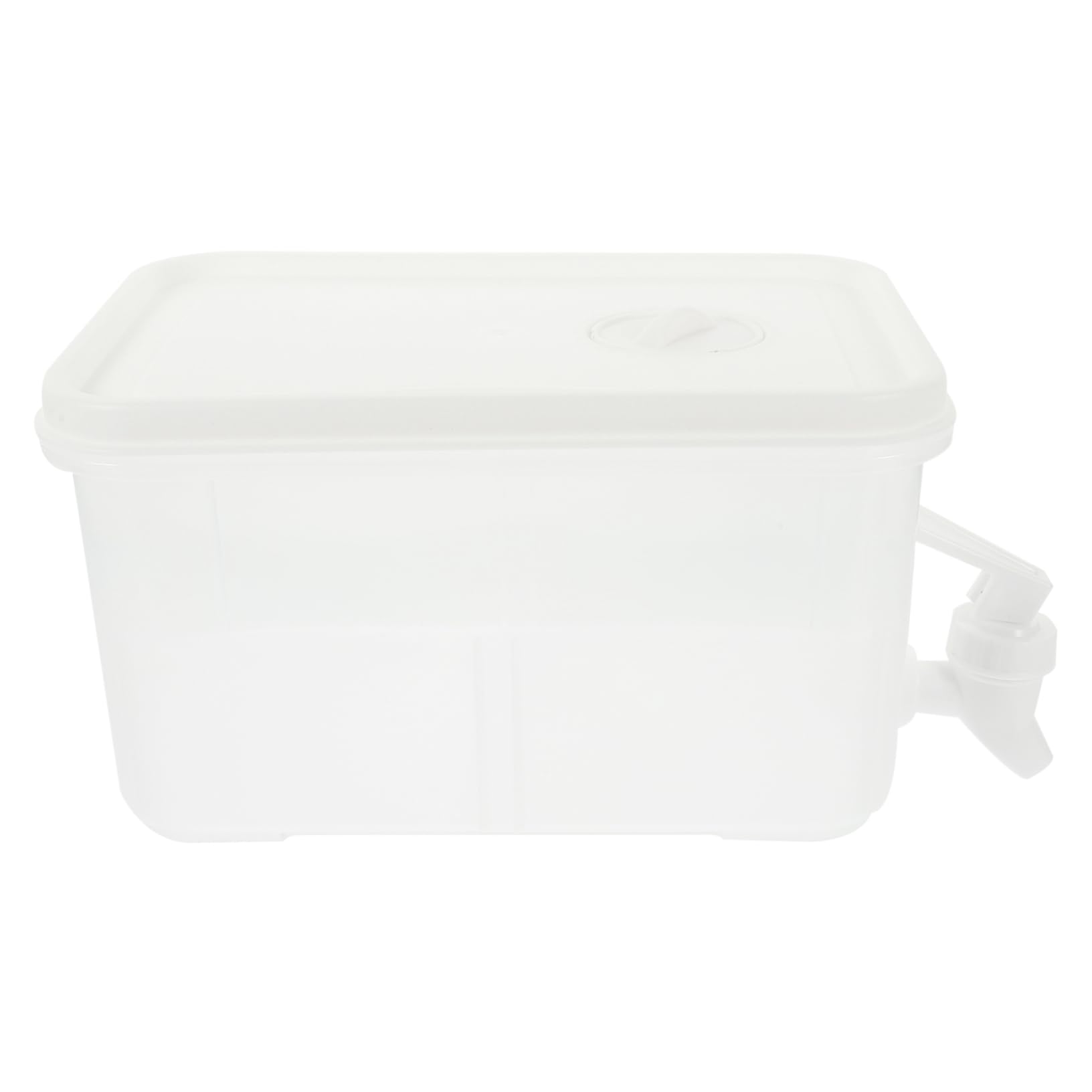 HEALLILY Household Beverage Dispenser with Faucet Convenient Drink Dispenser for Parties Transparent Water Supply Container Material for Refrigeration