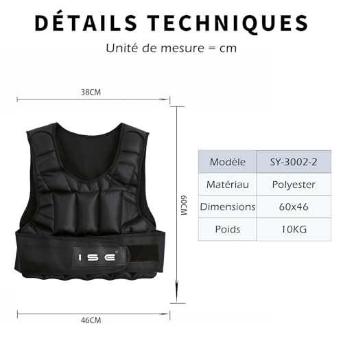 Veste lestée pour musculation afin de progresser rapidement sans haltères encombrants