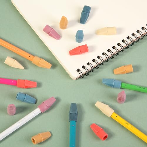 Image of Mr. Pen- Pencil Erasers Toppers, 120 Pack, Colorful, Latex Free, No Smudge | Mr Pen Erasers for Pencils