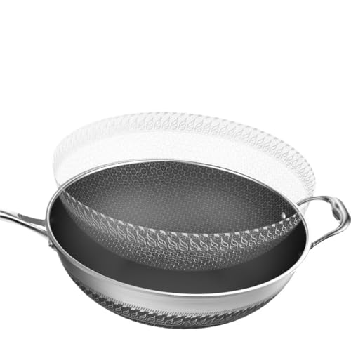 Wok convexo de acero inoxidable 316 - 40 cm