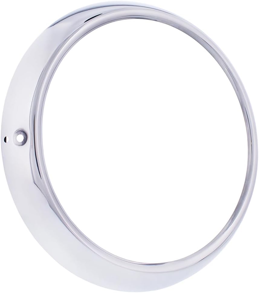 United Pacific C7011 Stainless Steel Headlight Bezel for 1947-54 Chevy Trucks & 1949-52 Chevy Passenger Car, Easy Installation – ONE Unit