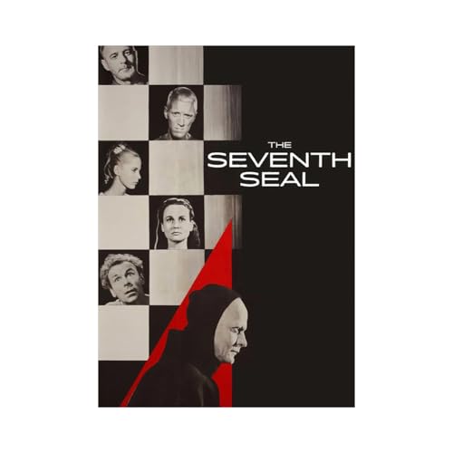 Image of BLINKART The Seventh Seal (1957) Movie Poster 12x18 Inch | Unframed Wall Art Print on Premium 300 GSM Paper | Vintage Aesthetic Mid Century Film Decor for Bedroom, Living Room, Office