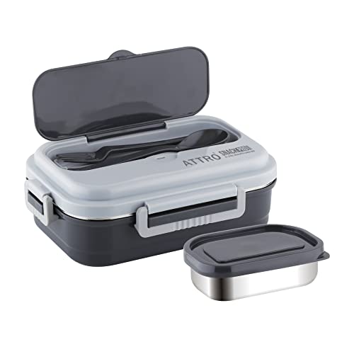 See full amazon price history chart for Attro Snackpro Plastic Lunch Box Airtight & Leak Proof Containers with Plastic Fork for Office Use, School, Picnic, 800 Ml - Grey Attro Snackpro Plastic Lunch Box Airtight & Leak Proof Containers with Plastic Fork for Office Use, School, Picnic, 800 Ml - Grey (B0C2ZFTDHC) Amazon Price History, Amazon Price Tracker