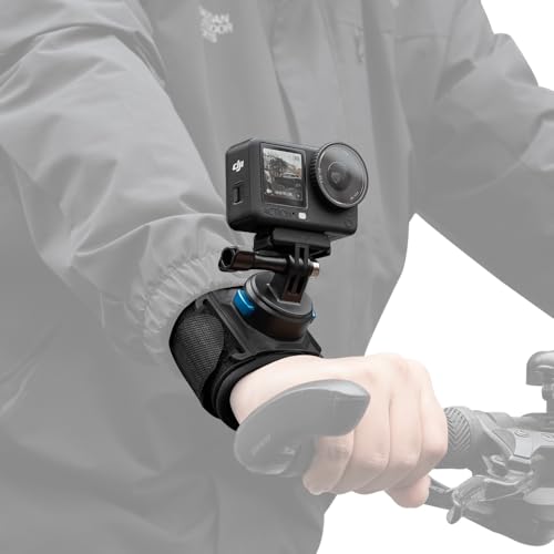 SUREWO Magnetic Quick Release Wrist Strap Mount Compatible with Go Pro Hero 13/12/11/10/9/8/7//6/5 Black DJI Osmo Action 6/5Pro/4/3/2 Insta 360 ONE R AKASO/Campark and More