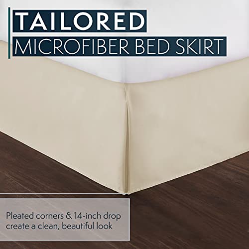 Hccollectionbedskirtkingsizesoftmicrofiberboxspringcover14inchdropkingbedskirtwrinklefaderesistentcream Urban Country Home Decor Hc collection bed skirt king size soft microfiber box spring cover 14 inch drop king bed skirt wrinkle fade resistent cream urban country home decor