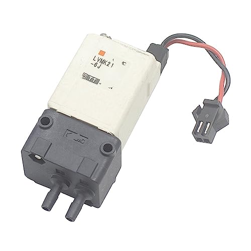 Válvula de aire LVMK21-6J de 2 vías con control de flujo hermético DC 12V 6