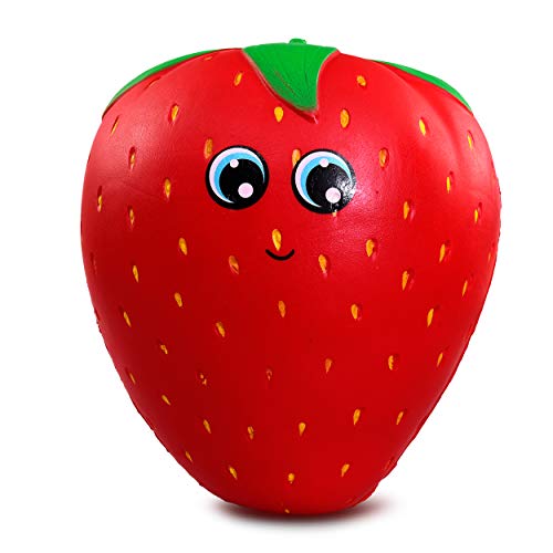 Blazin’ Toys Huge Squishies Fruits Slow Rising 10” | Strawberry Squishy Scented Toys