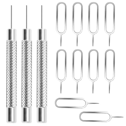 YEDJFFIYO 13 PCS Universal SIM Card Ejector Tool Kit - Includes Tray Pins, Watch Band Link Removers & Needle Openers | Multi-Function Repair Tools for Phones & Smartwatches