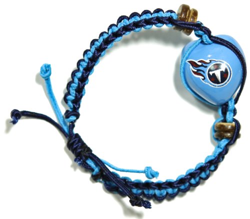 NFL Tennessee Titans Go Nuts Kukui Nut Macrame Bracelet