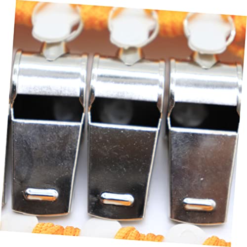 Silbatos de acero con cuerda paquete de 3 unidades miniatura 5