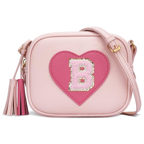Image of KKXIU Birthday Gifts for Girls Initial Toddler Purse Cute Kids Crossbody Bag