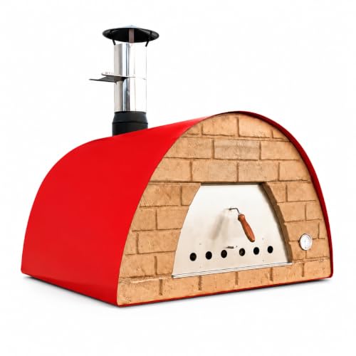 Maximus Prime Mobiler Steinofen mit Gestell, Rot