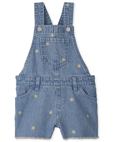 The Children's Place Baby And Toddler Girls Shortalls, Sun Denim, 18-24 Months #TOP26