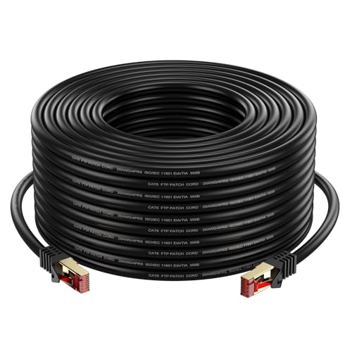 Cat6 Outdoor/Indoor Ethernet Cable 15ft.Waterproof, Direct Burial, In-Ground, UV Jacket, POE, Network, Internet, Cat 6, Cat6 Cable - 15ft
