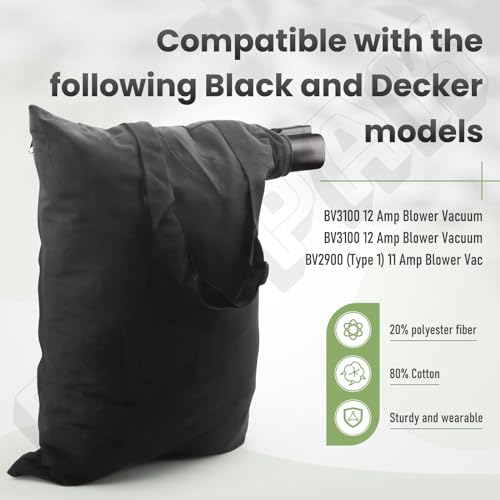 5140125-95 5140117-99 Leaf Blower Vacuum Leaf Bag for Black and Decker BV3100/BV2900 Blower - Image 3