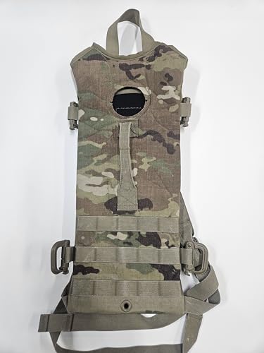 MOLLE Tactical Hydration Pack, 3L Capacity Bladder Sold Separately, Military Multicam Pouch, for Hiking Hunting Running