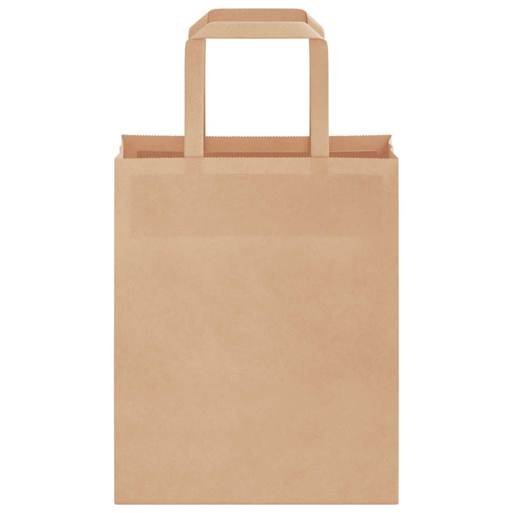 Kraftpapiertaschen 50 Stück Braun 18x8x22cm