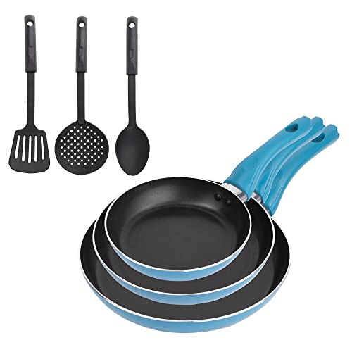 San Ignacio Zahara Set 6Pc: 3 Sartenes (18+22+26 Cm) + 3 Utensilios De Cocina
