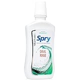 Spry Xylitol Mouthwash Fluoride Free, Oral Rinse with Enamel Support, Natural Spearmint - 16 fl oz...