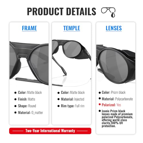 Image of Oakley CLIFDEN OO9440 Round Shape Sunglasses With Official Eyewear Kit | Men's Sunglasses