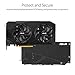 ASUS GeForce RTX 2060 Overclocked 6G GDDR6 Dual-Fan EVO Edition VR Ready HDMI DisplayPort DVI Graphics Card (DUAL-RTX2060-O6G-EVO)