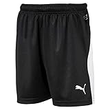 Relaxed Fit PUMA Kinder LIGA Shorts Jr Hose, Black White, 152
