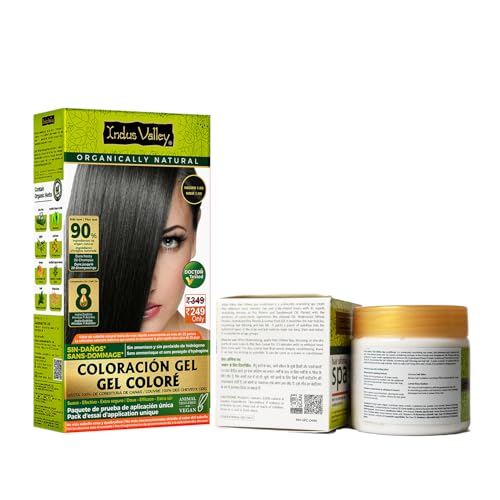 Image of INDUS VALLEY Hair Color Trial Pack | Black With Hair Ultima Spa (175 ml)