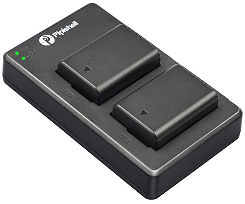 Pipishell NP-FW50 Camera Batteries Charger Set for A6000 Camera, A6500, A6300, A6400, A7