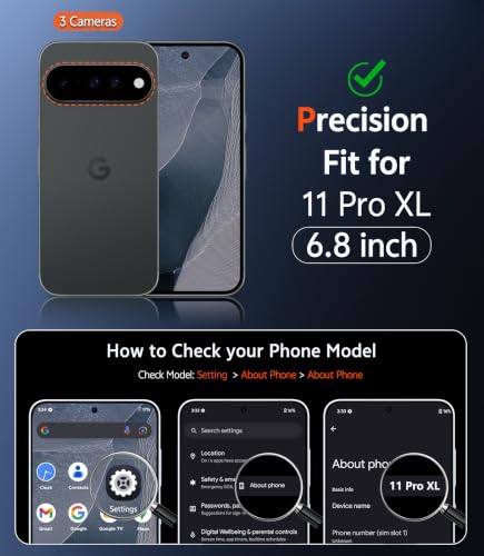 Image of FNTCASE for Google Pixel 11 Pro XL Case Magnetic with Screen Protector