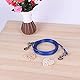 5mm x 5m Stahlleine Langdraht Hundekabel mit Ketten Edelstahl Dual Fix Bucklelweight Outdoor Yard Camping (Blau)